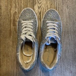 Women’s Betsy Johnson Rhinestone Platform Sneakers size 7.5